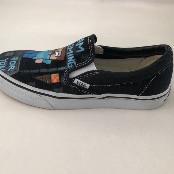 Vans Custom Minecraft Slip On Shoes - Picture 9 of 10